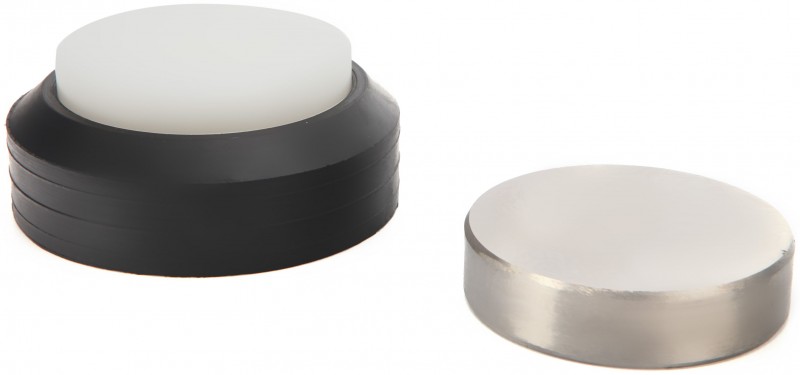 HBM 75 mm Stalen en Nylon Aambeeld in Rubberen Houder 3 x 10 cm