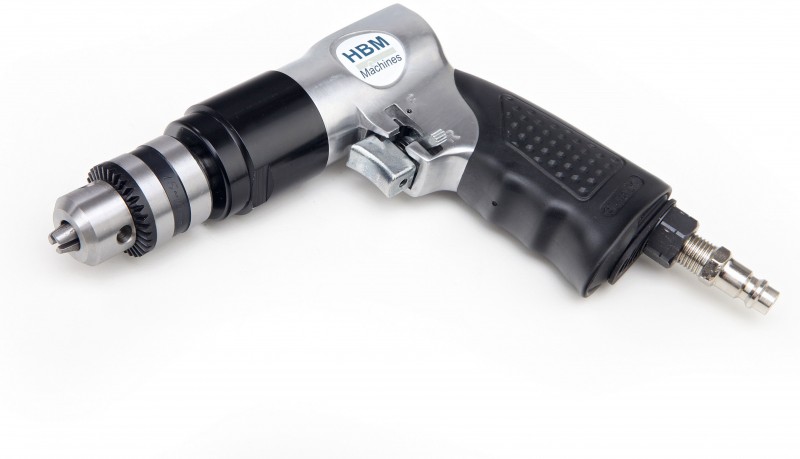HBM Pneumatisk Boremaskine 170 l/min, Drejeretning Justerbar, Spændeområde 1-10 mm, 1.800 rpm.