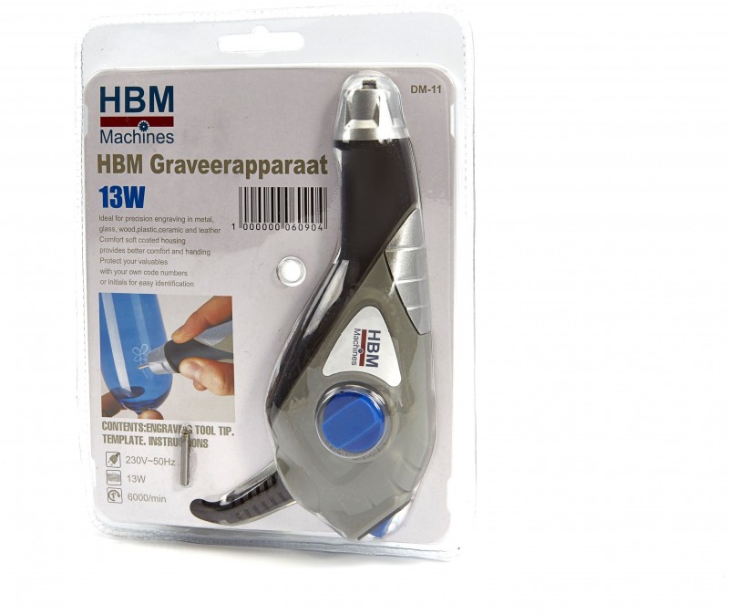 HBM Graveerapparaat 230V inclusief 2 Graveersjablonen
