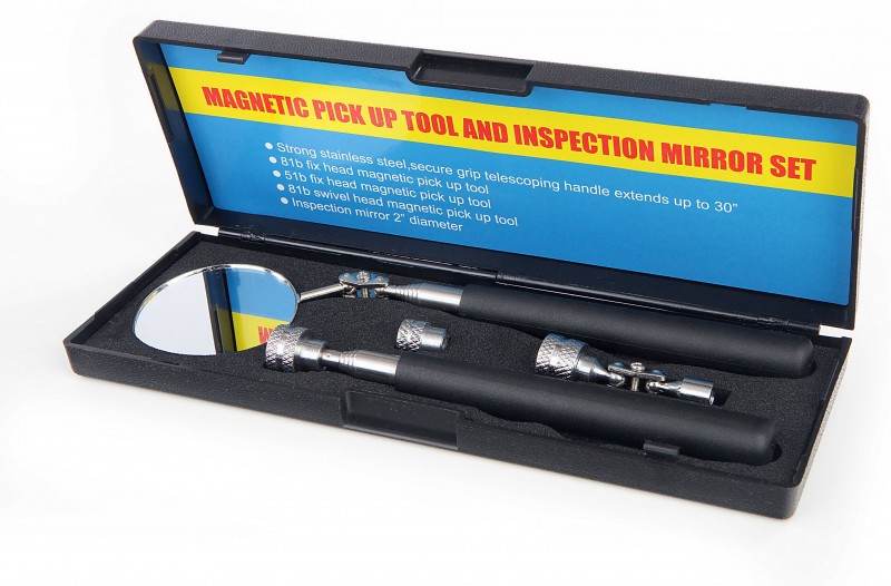 HBM 5-delige telescopische pick-up magneet- en spiegelset