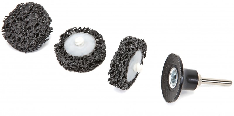 HBM 4-delige 50 mm Cleanset voor Metaal en Hout met 6 mm schacht HBM 4-delige 50 mm Cleanset voor Metaal en Hout met 6 mm schacht