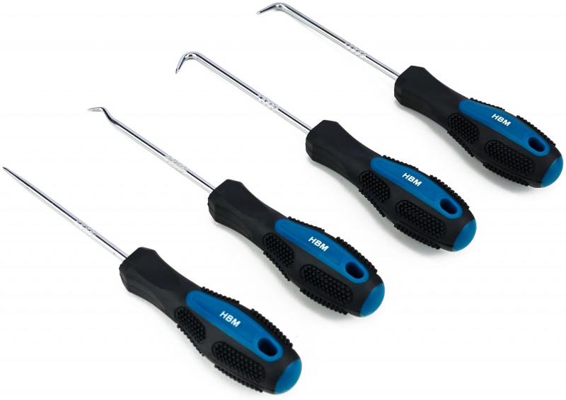 HBM 4-delige Mini Pick- en Hakenset Ø 3,5 mm HBM 4-delige Mini Pick- en Hakenset Ø 3,5 mm