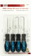 HBM 4-delige Mini Pick- en Hakenset Ø 3,5 mm HBM 4-delige Mini Pick- en Hakenset Ø 3,5 mm