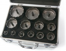 HBM 13-delige HM gatenzagenset voor keramiek, metaal, tegel, hout, RVS, plastic, koper en messings
