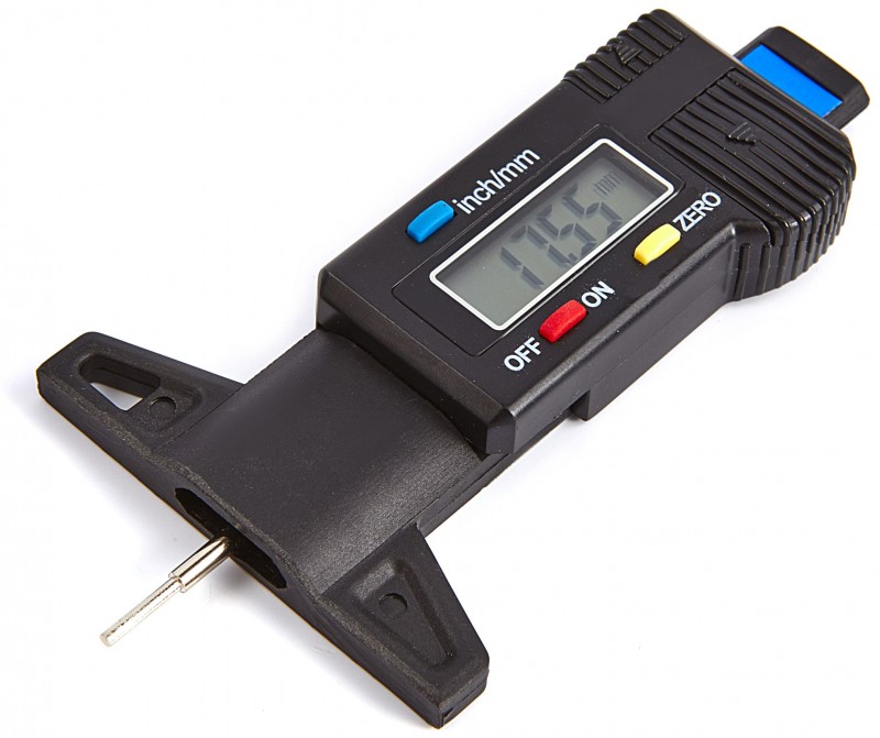 HBM Digitale Bandenprofielmeter 25,4 mm met LR44 batterij