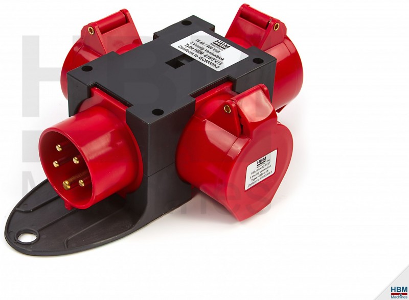 HBM Verdeelblok 400V 3-voudig 16A
HBM Verdeelblok 400V 3-voudig 16A