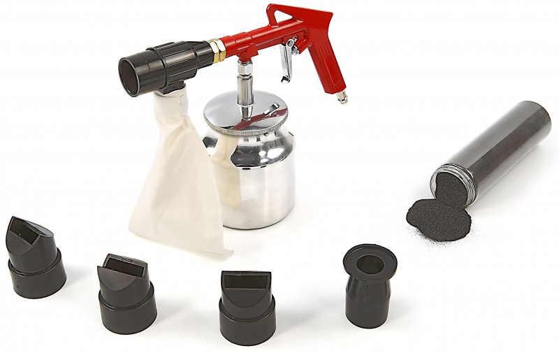 HBM spotstraalpistool met 5 nozzles, 120 l/min, 11 x 24 x 30 cm