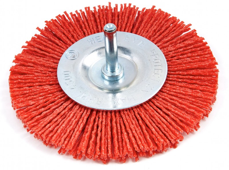 HBM Nylon Borstel 100 mm Schuurborstel 6 mm Opname voor Metaal