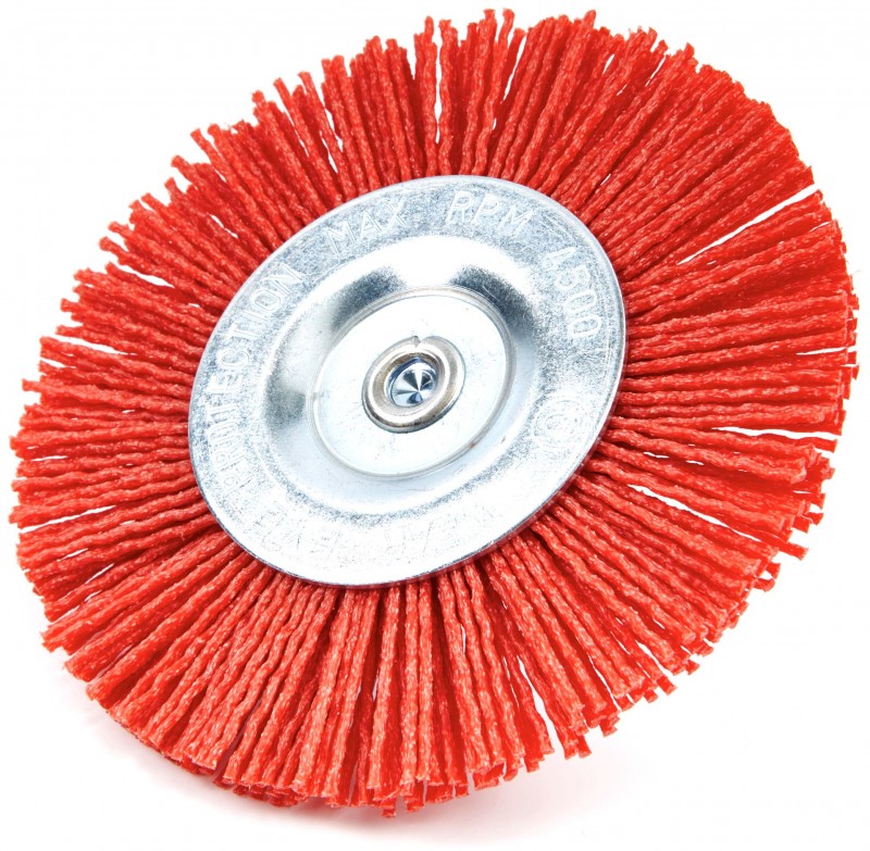 HBM Nylon Borstel 100 mm Schuurborstel 6 mm Opname voor Metaal