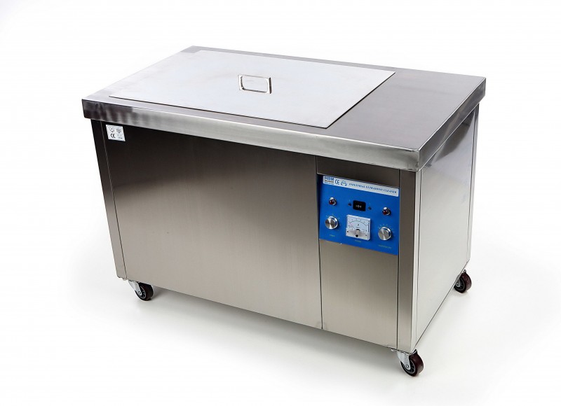 HBM Industriel Ultralydrenser 120 liter 1200 W 30 transducere 230 V 110 °C med afløb.