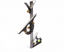 HBM 300 mm 5-delige instelbare hoekmeetset – centimeter, inch, millimeter, hoekgraden
