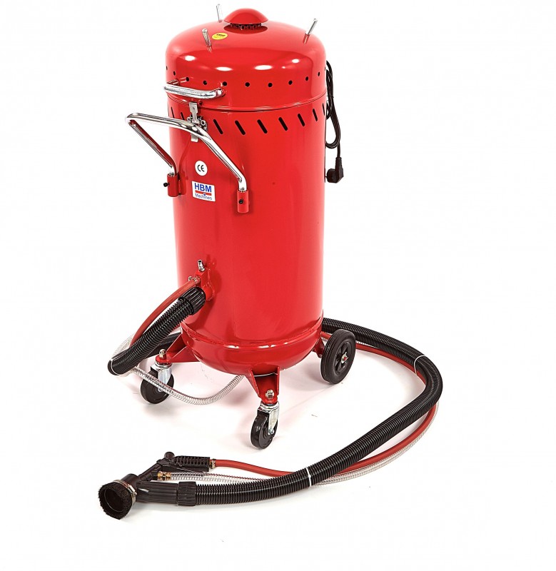 HBM SBC 28 Verrijdbare Straalketel met Afzuiging 80L 8,5 Bar 600 l/min
