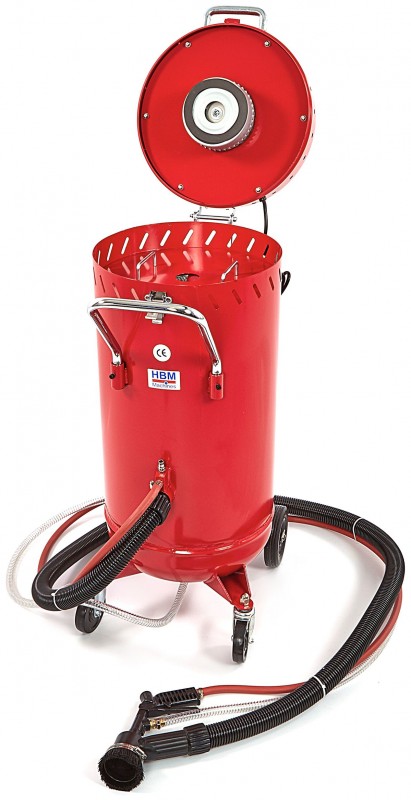 HBM SBC 28 Verrijdbare Straalketel met Afzuiging 80L 8,5 Bar 600 l/min
