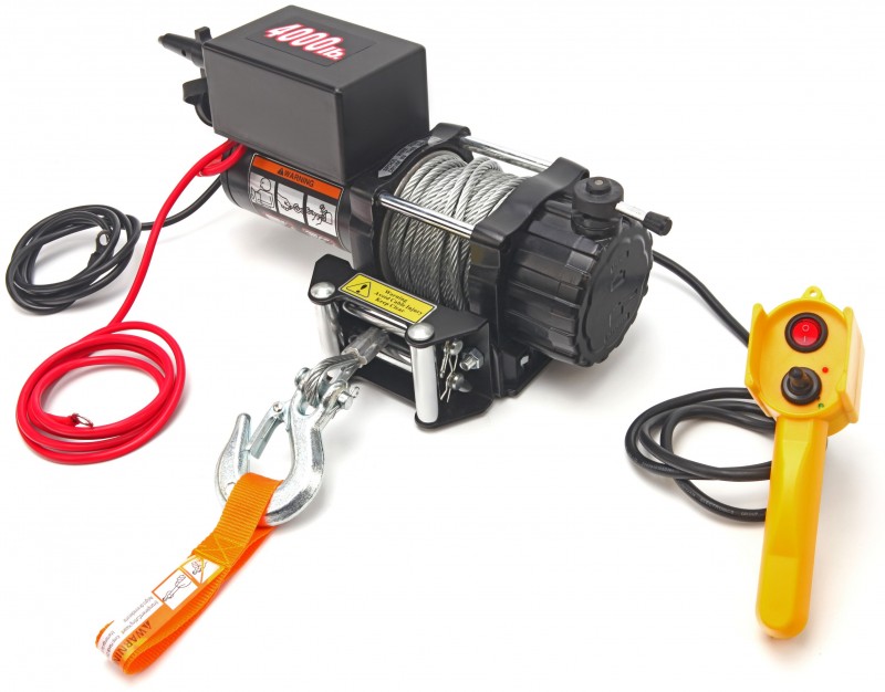 HBM 1800 kg 12V bumperlier autolier 1,8 ton 1100 W 6 mm kabel 145:1
