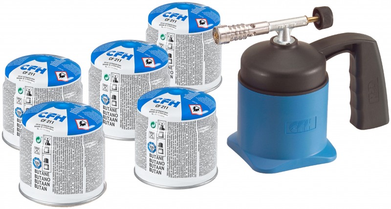 CFH Soldeerbrander LM 1000 incl. 5 gasbusjes