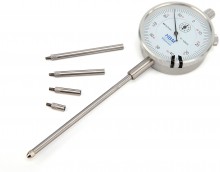 HBM Analoge Meetklok 0,01 mm Slag 10 mm Inclusief 5 Verlengstiften
