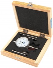 HBM Analoge Meetklok 0,01 mm Slag 10 mm Inclusief 5 Verlengstiften