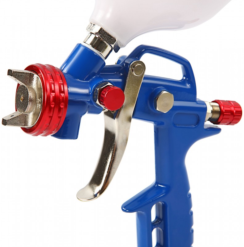 HBM Verfspuit met 600 ml Nylon Beker en Universele Sproeikop HBM Verfspuit met 600 ml Nylon Beker en Universele Sproeikop