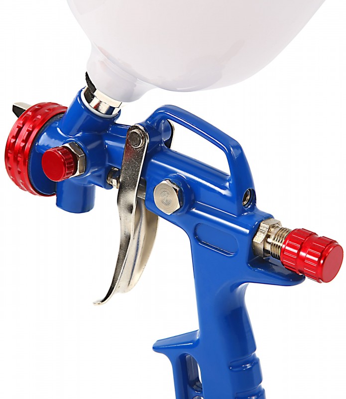 HBM Verfspuit met 600 ml Nylon Beker en Universele Sproeikop HBM Verfspuit met 600 ml Nylon Beker en Universele Sproeikop