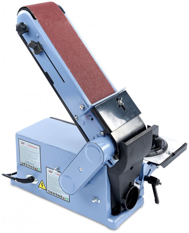 HBM 100 band- en schijfschuurmachine 350 W, tafel, kantelbaar, 2860 rpm, voor hout