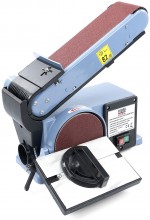 HBM 100 band- en schijfschuurmachine 350 W, tafel, kantelbaar, 2860 rpm, voor hout