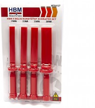 HBM 4-delige Kunststof Schraperset