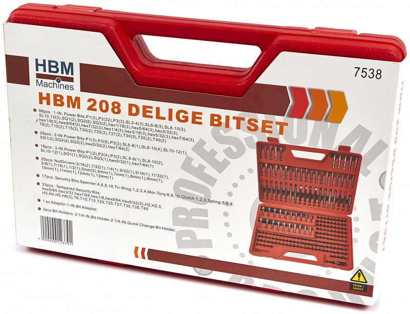 HBM 208-delige bitset
HBM 208-delige bitset