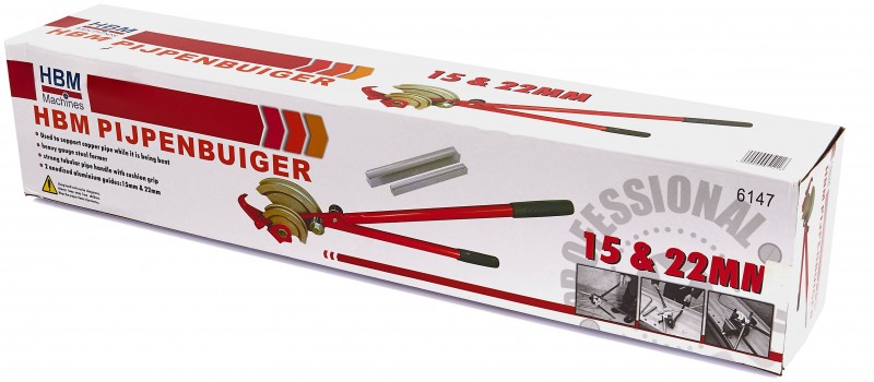 HBM Heavy Duty Pijpenbuiger 15 en 22 mm voor Aluminium, Koper en Rvs