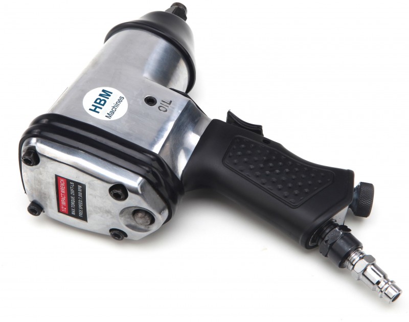 HBM 17-delige 1/2 inch pneumatische slagmoersleutelset 6 bar 7000 rpm incl. opbergkoffer