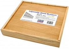 HBM 11-delige Verstelbare Ruimset 12-35 mm met Houten Opbergkoffer