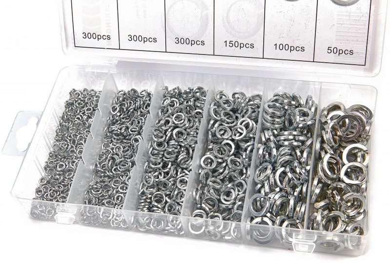 HBM 1200-delig Veerringen Assortiment voor Gereedschapswand HBM 1200-delig Veerringen Assortiment voor Gereedschapswand