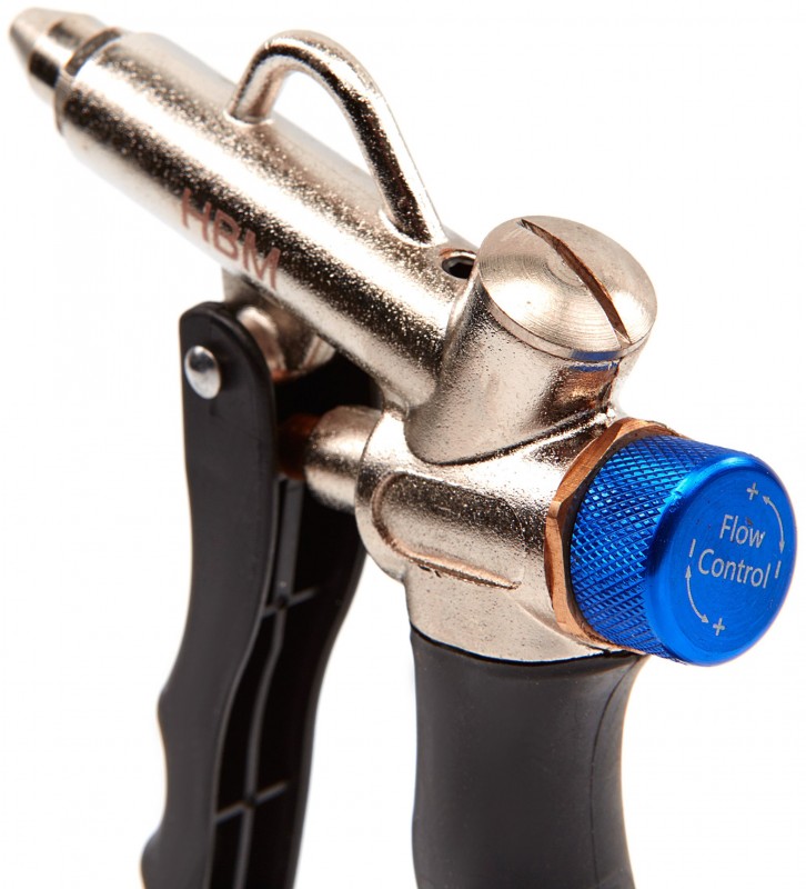 HBM Professioneel blaaspistool met lange en korte neus, drukregelaar, 10 bar, 188 l/min, aansluiting M12 x 1