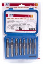 HBM 9-delige Holpijpset 2,5-10 mm HBM 9-delige Holpijpset 2,5-10 mm