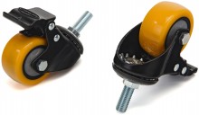 HBM Profi drejehjul 50 mm med gevindstift og bremse - 4 Styk, 50 kg, M10 x 25 mm. HBM Profi drejehjul 50 mm med gevindstift og bremse - 4 Styk, 50 kg, M10 x 25 mm.