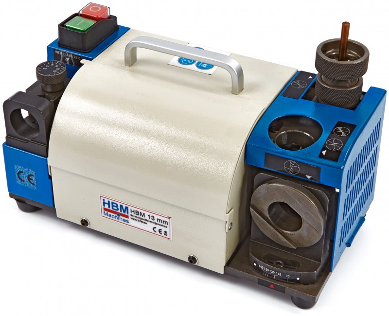 HBM Borenslijpmachine Model 2 Deluxe 2-13 mm, CBN 200, 120 W, 5100 rpm, voor HSS- en spiraalboren HBM Borenslijpmachine Model 2 Deluxe 2-13 mm, CBN 200, 120 W, 5100 rpm, voor HSS- en spiraalboren