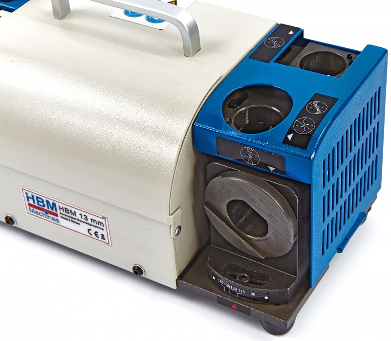 HBM Borenslijpmachine Model 2 Deluxe 2-13 mm, CBN 200, 120 W, 5100 rpm, voor HSS- en spiraalboren HBM Borenslijpmachine Model 2 Deluxe 2-13 mm, CBN 200, 120 W, 5100 rpm, voor HSS- en spiraalboren