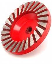 HBM Diamantschuurkom 100 mm voor 125 mm Natte Haakse Slijper HBM Diamantschuurkom 100 mm voor 125 mm Natte Haakse Slijper