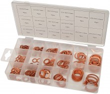 HBM 205-delig Koperen Ringen Assortiment voor Gereedschapswand