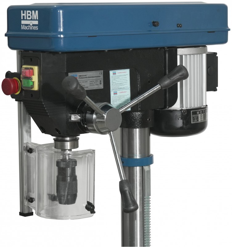 HBM Professionele Kolomboormachine 20 mm 550W 230V 2840 rpm MC2 82 mm spindelslag staal hout
HBM Professionele Kolomboormachine 20 mm 550W 230V 2840 rpm MC2 82 mm spindelslag staal hout