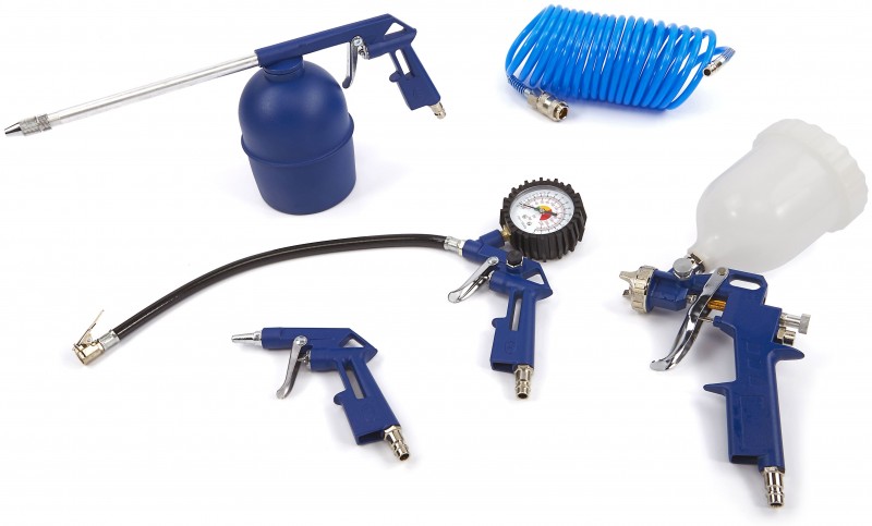 HBM 5-delige Luchtgereedschapset 600 ml EURO Connector HBM 5-delige Luchtgereedschapset 600 ml EURO Connector