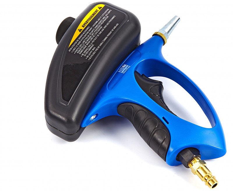 HBM Spot Straalpistool met 2 kg grit en 2 nozzles, luchtverbruik 160 l/min, nozzle 5 mm