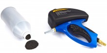 HBM Spot Straalpistool met 2 kg grit en 2 nozzles, luchtverbruik 160 l/min, nozzle 5 mm