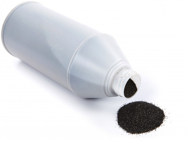 HBM Spot Straalpistool met 2 kg grit en 2 nozzles, luchtverbruik 160 l/min, nozzle 5 mm