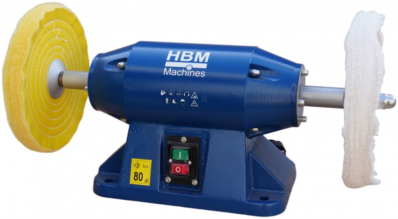 HBM Profi Polijstmachine 250 mm 1100 W 2950 rpm M16 230 V
