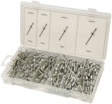 HBM 400-delige Popnagel Assortiment voor Gereedschapswand