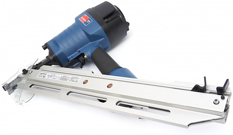HBM pneumatisch spijkerpistool 90 mm, 8 bar, magazijn 90, inclusief opbergkoffer