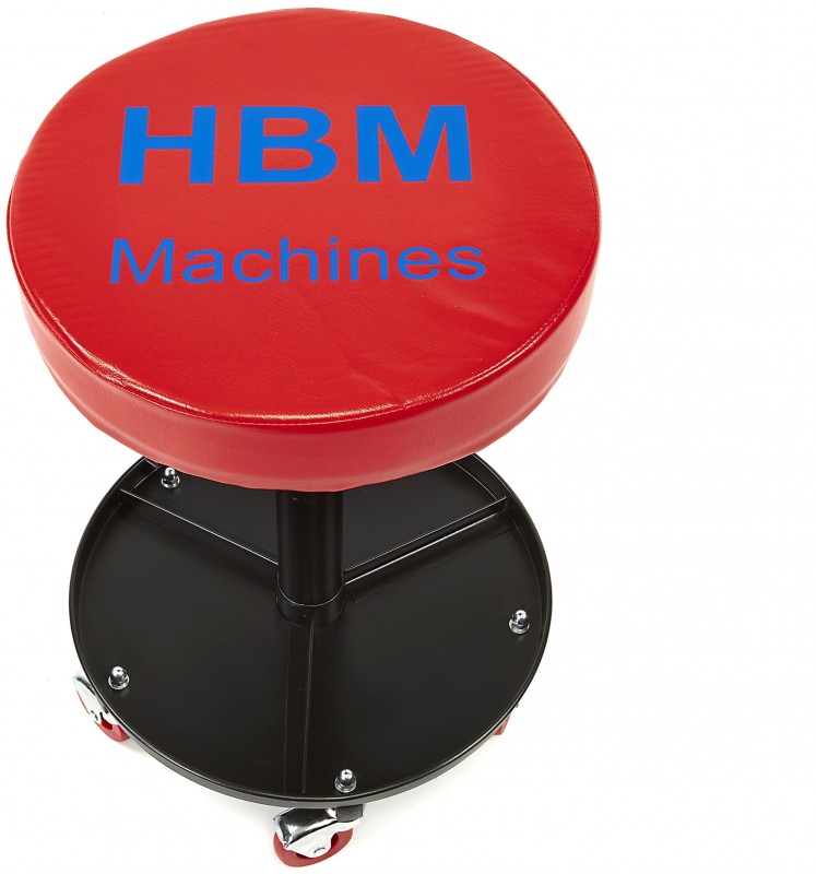 HBM verrijdbaar pneumatisch stoeltje verstelbaar, draagvermogen 115 kg, 40 x 40 x 18 cm, hoogte 54 cm HBM verrijdbaar pneumatisch stoeltje verstelbaar, draagvermogen 115 kg, 40 x 40 x 18 cm, hoogte 54 cm