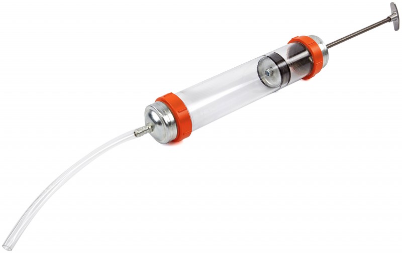 HBM Professionele Handmatige Olie- en Vloeistofpomp, 40 cm, Slang 280 mm, Geschikt voor Olie, Tankinhoud 500 cm³, Max. 60 °C HBM Professionele Handmatige Olie- en Vloeistofpomp, 40 cm, Slang 280 mm, Geschikt voor Olie, Tankinhoud 500 cm³, Max. 60 °C