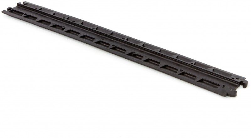 HBM 100 cm kabelbrug / kabelgoot, rubber, zwart, 1 kanaal, max. kabeldikte 10 mm, belasting 1.500 kg