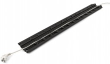 HBM 100 cm kabelbrug / kabelgoot, rubber, zwart, 1 kanaal, max. kabeldikte 10 mm, belasting 1.500 kg